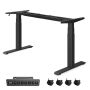 Electric height-adjustable table frame 68x180x125cm., black