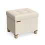 Pouf 32x40x33.5cm., cream color