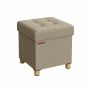 Pouf 38x38x40cm., cream color