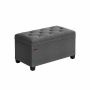 Pouf with storage space 40x76x40cm., dark gray