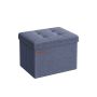 Pouf 31x41x31cm., blue color
