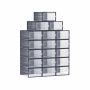Shoe boxes 18 pieces 33.5x23.2x14.3cm., dark blue