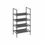 Shoe shelf 45 x 28 x 80 cm., black