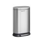 Pedal bin with inner box, silver
