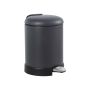 Trash can with gray plastic inner box