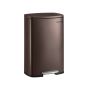 Trash can 50L., dark brown