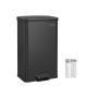 Trash can 40L, black