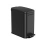 Trash can 29.9x14.4x29cm., black