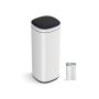 Trash can with motion sensor 50L., white/black
