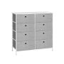 Chest of drawers 30x80x81.5cm., gray/white