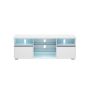 TV cabinet with LED lighting 40x160x60cm., white