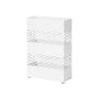 Metal umbrella stand 28 x 12 x 41 cm., white