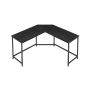 Desk 149x149x76cm., black