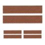 Peenraserv Relaxdays, 6-osaline komplekt, Pruun, 101,5 × 15 × 0,1 cm