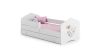Children's bed Fala with drawer, mattress and barrier protection 164 cm x 85 cm x 63 cm, elephant