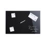 Magnetklaasist tahvel Relaxdays, 3 magnetit, 80 × 50 cm