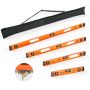 Magnetiliste loodide komplekt VEVOR HC-R99, 4 tk, mustad ja oranžid, 400 × 600 × 900 × 1200 mm