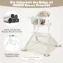 Highchair, 5 height positions, 62 × 78–87 × 71 cm