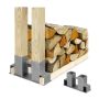 Küttepuude hoiustamise tugielemendid Relaxdays 10045103.0, 2 tk, 16 × 34 × 10 cm