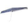 Awning, blue and white, 250 × 200 cm