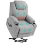 Massage chair Homcom 90x101x107cm., light gray