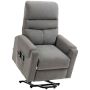 Massage chair with footrest Homcom 79x97x103cm., dark gray