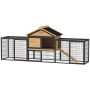 Small animal cage PawHut 217x53x86cm., black/light brown
