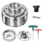 Puidutreipingi padrun VEVOR CK4-4K-3SET-SS, 4 lõuaga 3-osaline komplekt, 102 × 102 × 78 mm