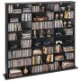Meediahoiukapp VEVOR DX0202-C250421S-01-Black, 8 taset, Must, 142 × 130 × 22 cm