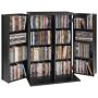 Meediakapp VEVOR KLDS-06, 4 riiuliga, Must, 61 × 84,6 × 36,8 cm