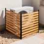 Puidust privaatsusaed VEVOR DUSGD2521, 2 paneeli, 121,9 × 124,4 × 121,9 cm