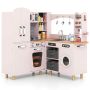 Wooden children's play kitchen, corner, 96 × 91 × 105 cm