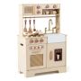 Wooden play kitchen, with light and sound effects, 60 × 30 × 91 cm