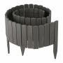 Деревянный бордюр для клумб Relaxdays, 200 × 45 см