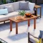 Wooden outdoor table, Rectangular, 90.17 × 45.72 × 43.18 cm