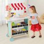 Wooden ice cream cart, 79.5 × 29.5 × 100 cm