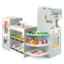 Wooden supermarket play set, 30 pieces, 95 × 83 × 61 cm