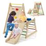 Wooden children's climbing house, 105 × 176 × 123 cm