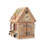 Wooden playhouse for children, 23 accessories, 31x30x42 cm