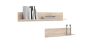 2 pcs. Shelves 100x18x16 cm, beige