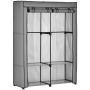 Fabric wardrobe Homcom 118x49x170cm., gray/black