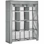 Fabric wardrobe Homcom 125x43x162.5cm., gray/black