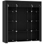 Fabric wardrobe Homcom 150x43x162.5cm., black