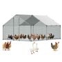 Металлический курятник VEVOR JD342, 1 дверь, 3 × 4 × 2 м