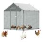 Metallist kanakuudi karkass VEVOR JD222, PE-kattega, 2 × 2 × 2 m