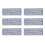 Microfiber cloth pads set, 6 pcs, 35.5 × 11 cm
