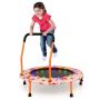 Mini trampoline for children, 21 LED lights, Ø 92 × 92 cm