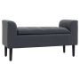Soft bench with storage box Homcom 116x44x58cm., dark gray/black
