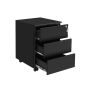 Lockable cabinet/drawer, black