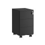 Liikuv dokumendikapp SONGMICS OFC63BK, 3 sahtlit, Must, 30 × 54 × 40 cm